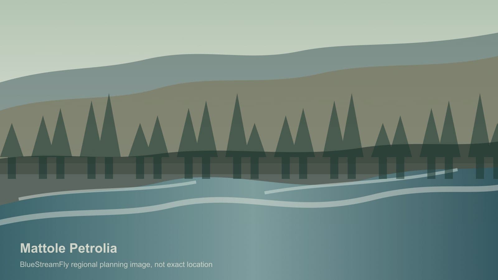 Generated regional lower Mattole River scene for Petrolia planning; not an exact location photo