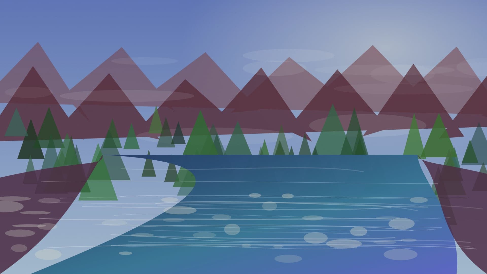 Generated regional northern California river scene used for Russian River planning