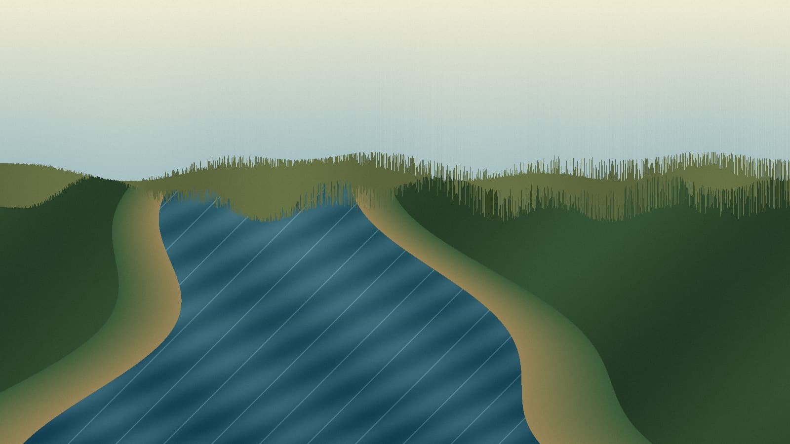 Generated regional Scott Valley river scene for Scott River planning; not an exact location photo