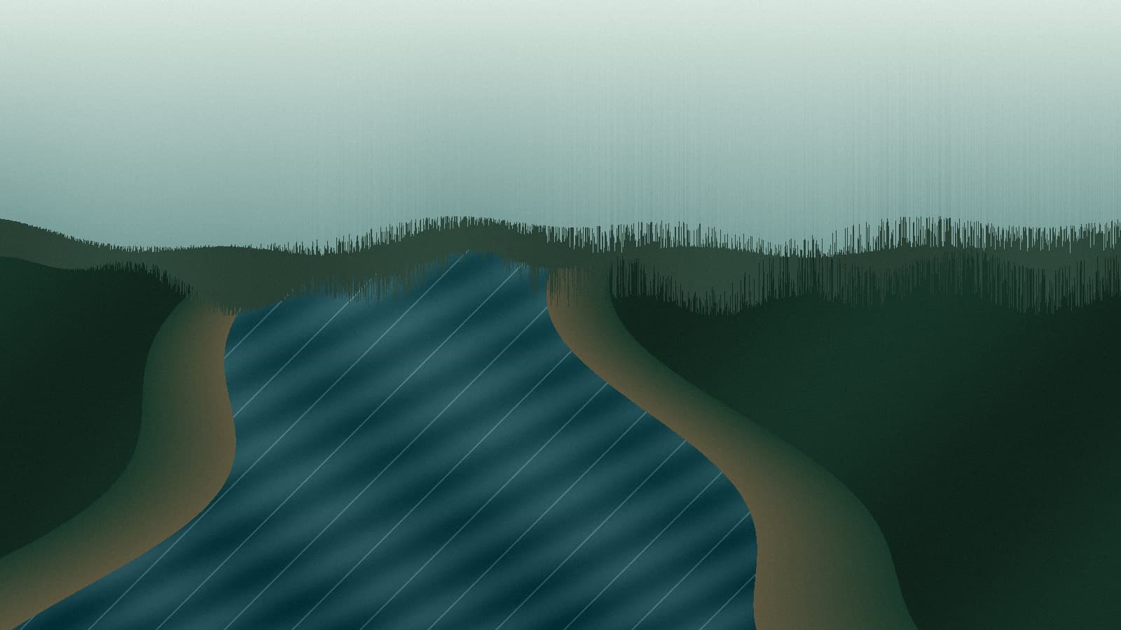 Generated regional Smith River redwood canyon scene for fishing planning; not an exact location photo