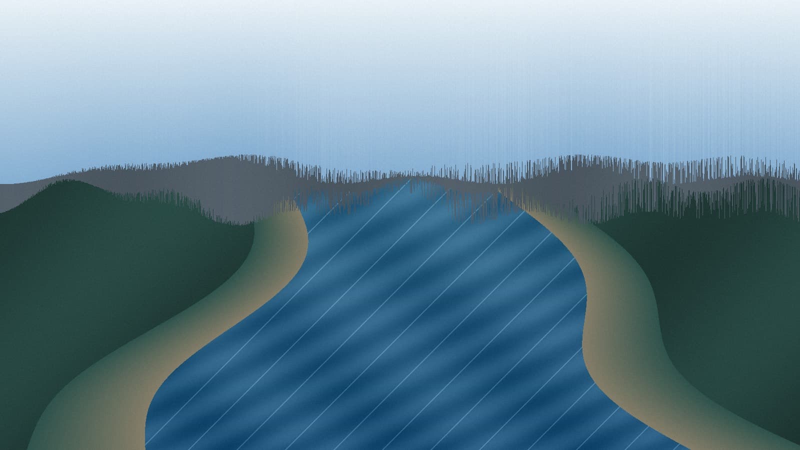 Generated regional southern Sierra creek scene for South Fork Tule River planning; not an exact location photo