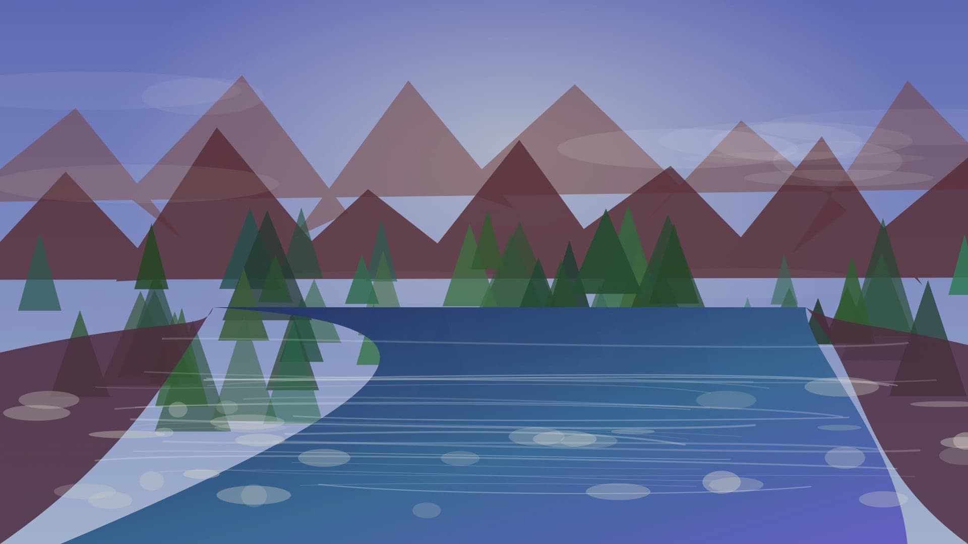 Generated regional Colorado river scene for Big Laramie River planning; not an exact location photo