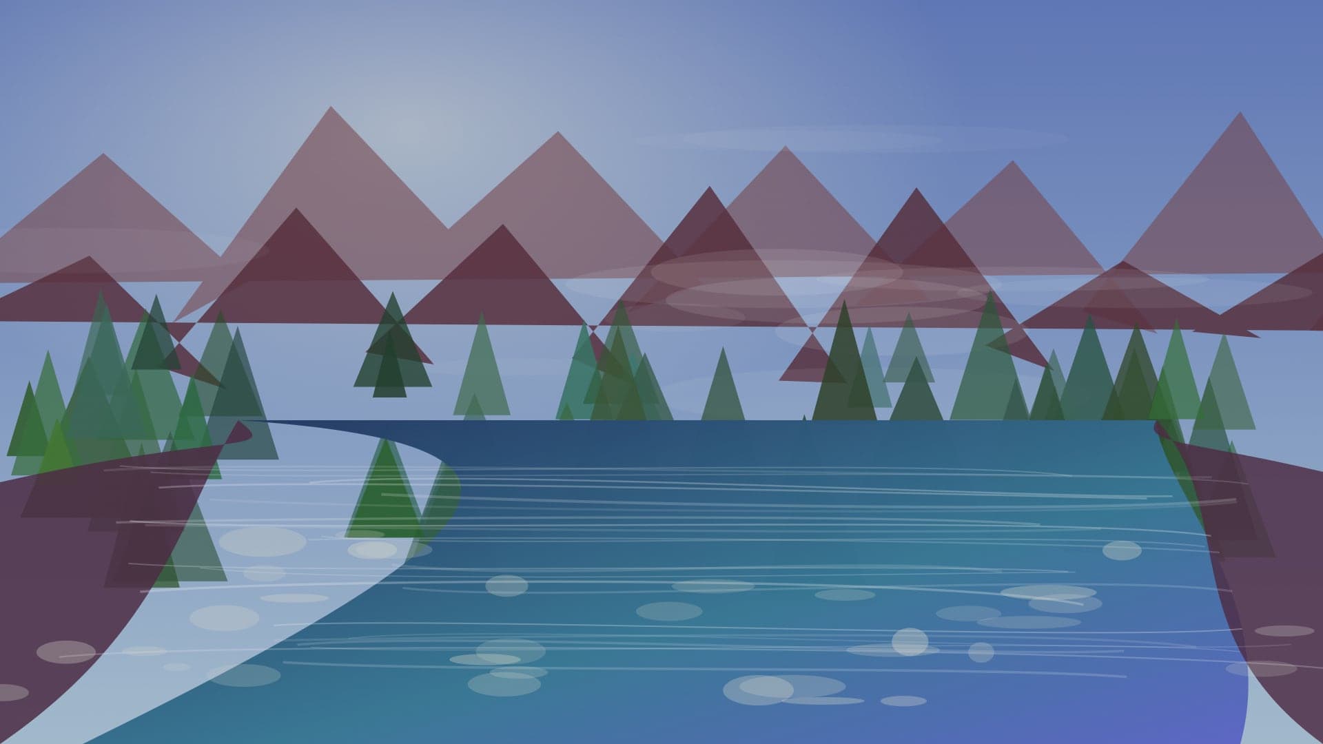 Generated regional Colorado river scene for North Fork of the South Platte planning; not an exact location photo