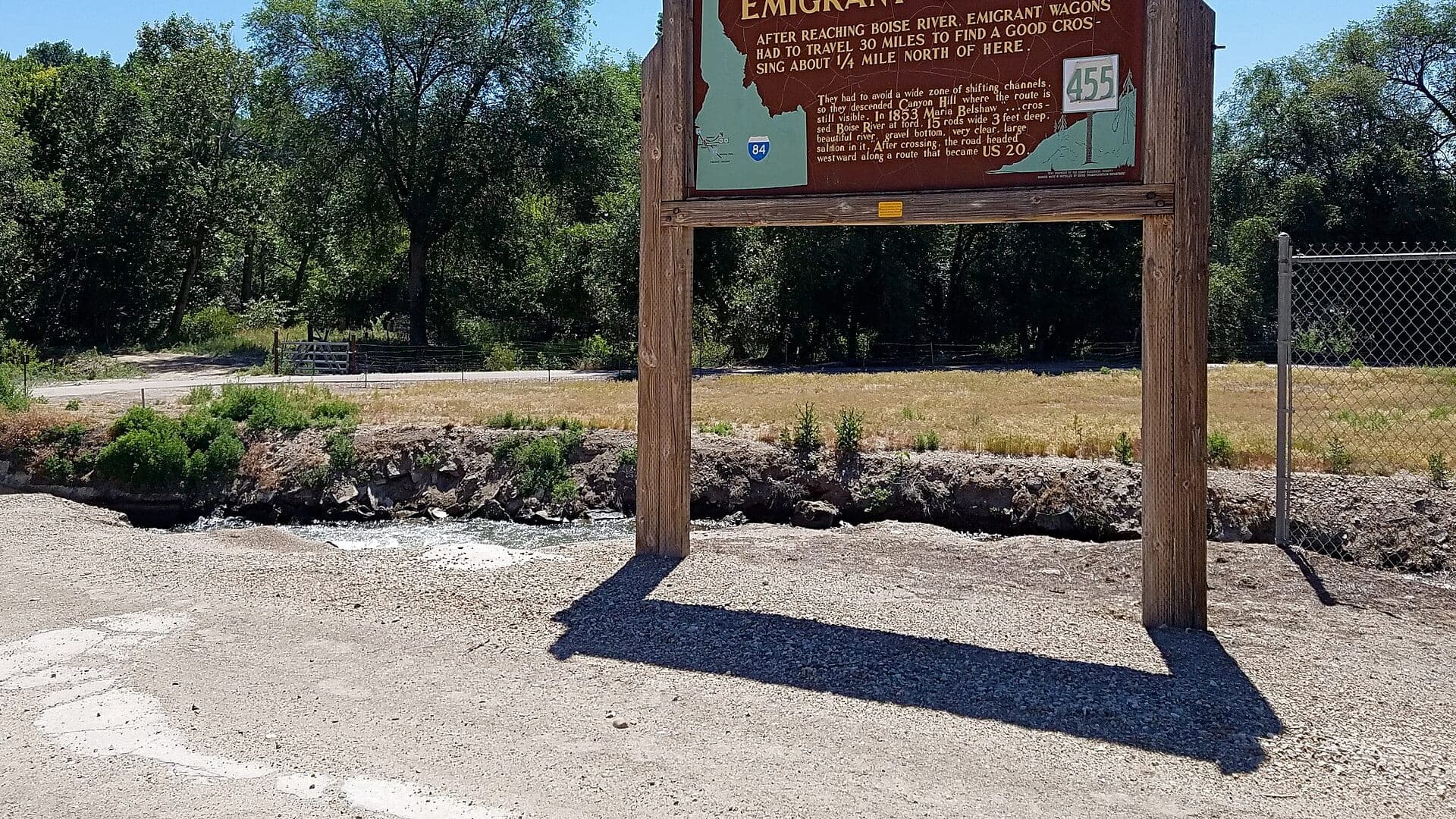 Boise River water or watershed scenery in Idaho