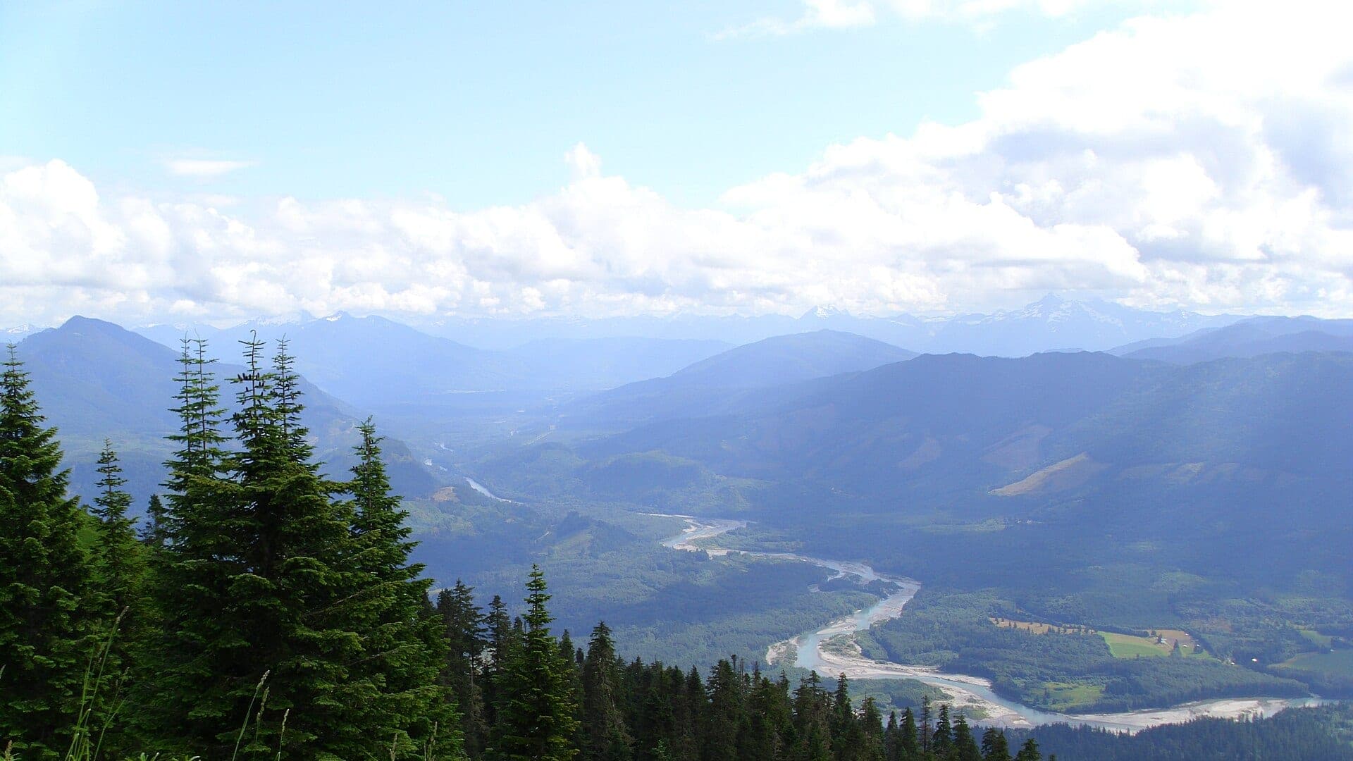 Sauk River water or watershed scenery in Washington