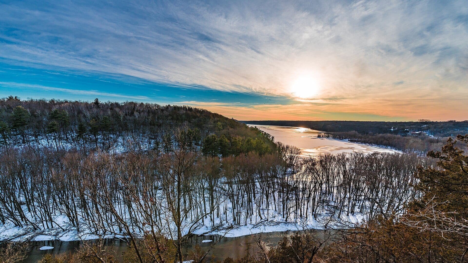 Kinnickinnic River water or watershed scenery in Wisconsin