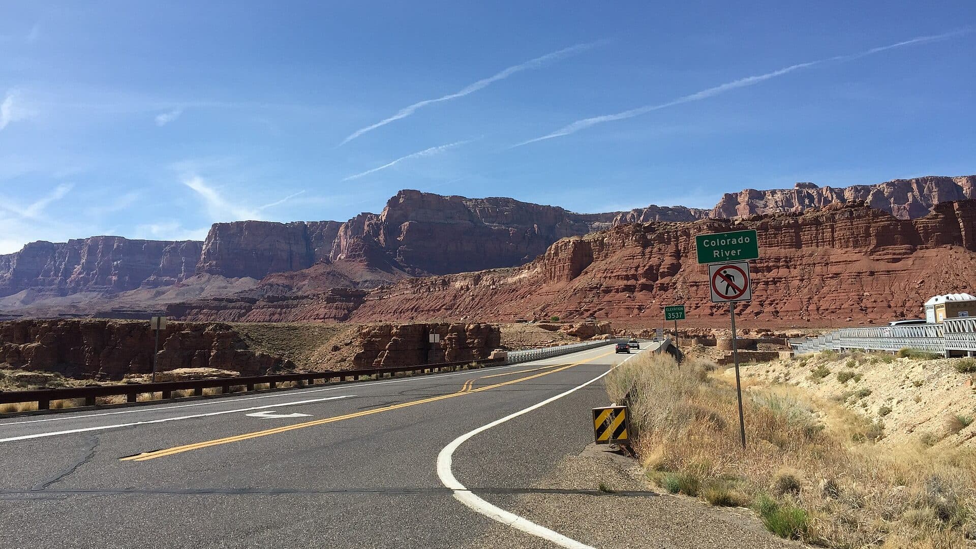 Colorado River crossing near Marble Canyon and Lees Ferry in Arizona
