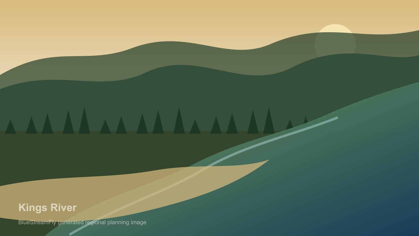 Generated Ozark smallmouth river scene for Arkansas Kings River planning; not an exact location photo