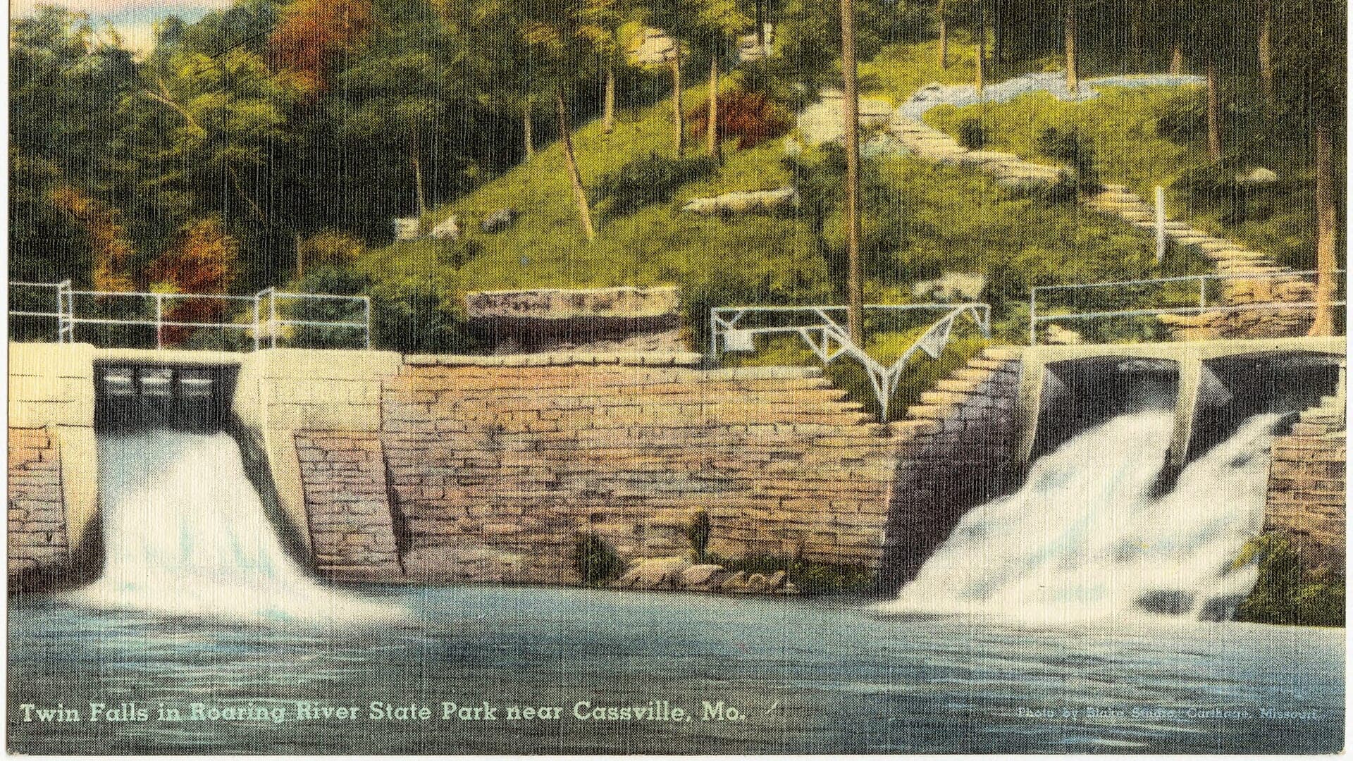 Roaring River State Park water or watershed scenery in Missouri