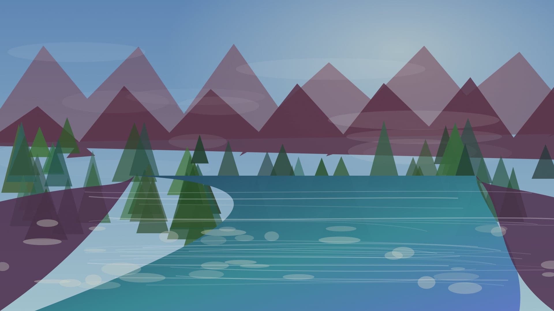 Generated regional New Hampshire river scene for Upper Connecticut River planning; not an exact location photo