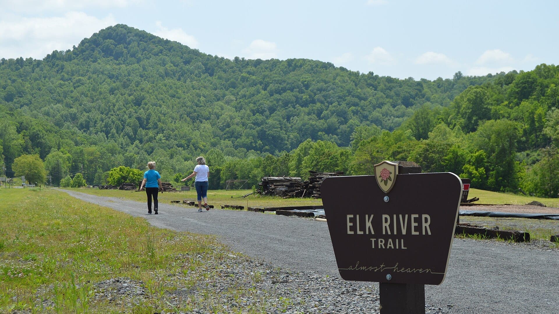 Elk River water or watershed scenery in West Virginia