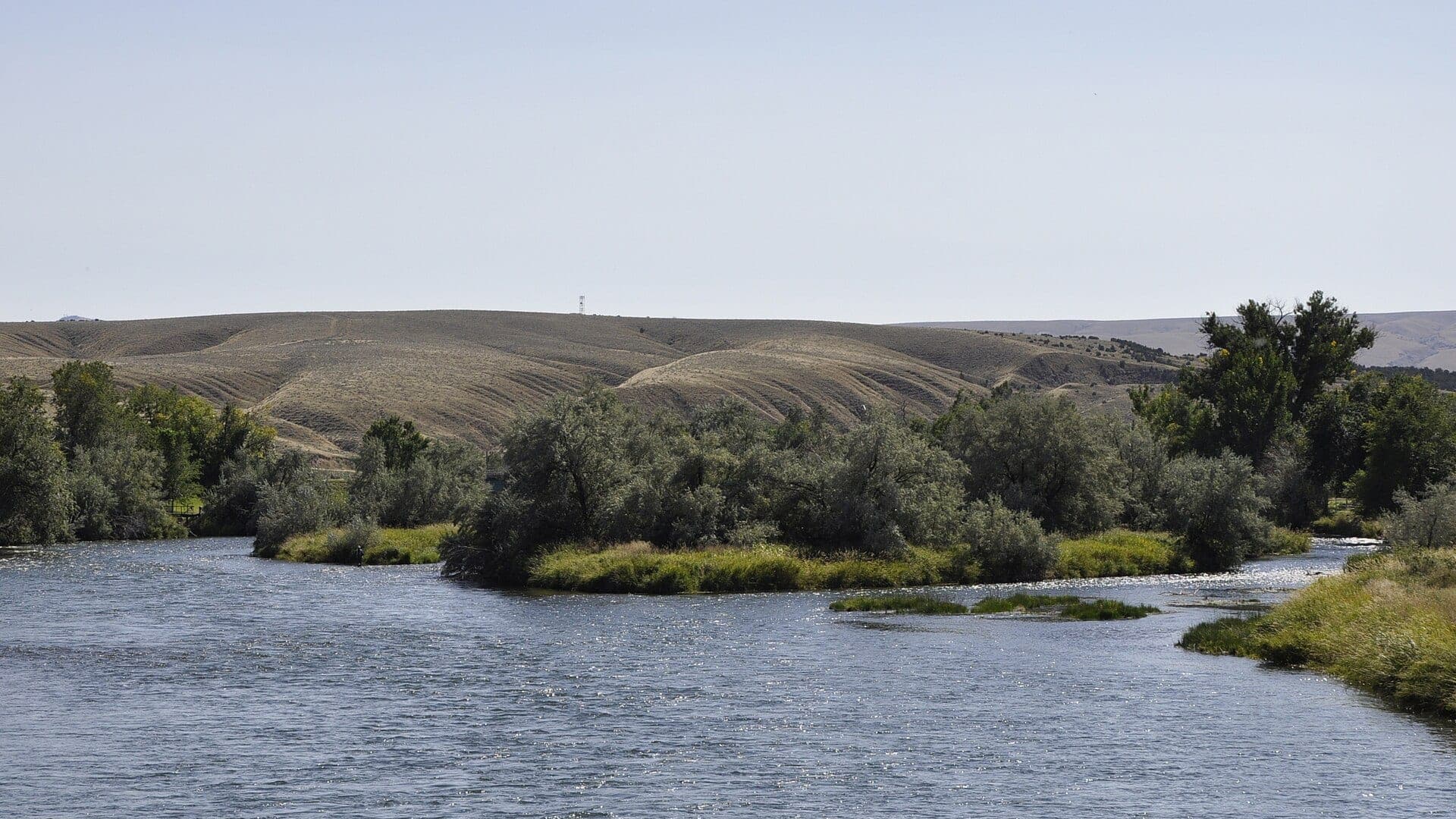 Bighorn River water or watershed scenery in Wyoming
