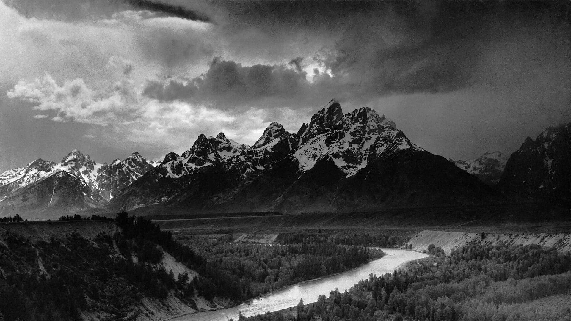 Snake River below the Tetons in Wyoming